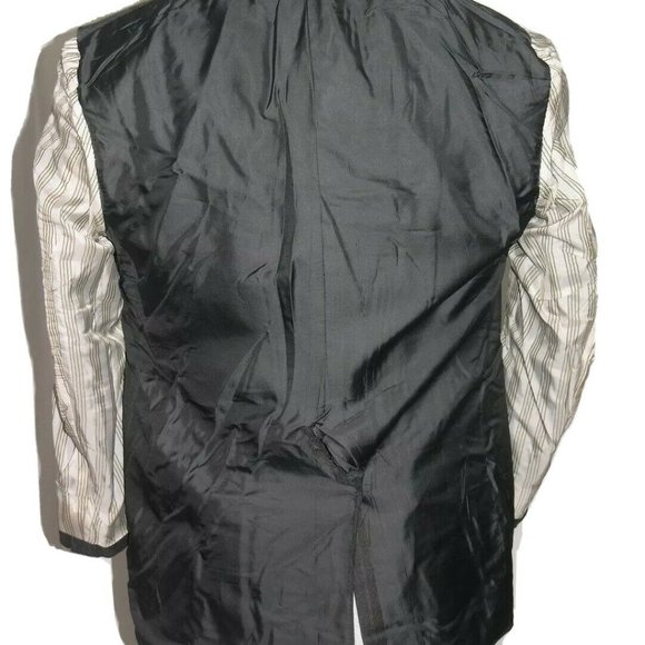 Brooks Brothers Golden Fleece Martin Greenfield Gray Stripe Two Button Suit 40R - Picture 11 of 13